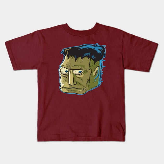 Blockhead Kids T-Shirt by zerostreet